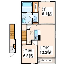 フォーリーフの物件間取画像